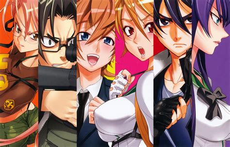 highschool of dead characters|high school of the dead personajes.